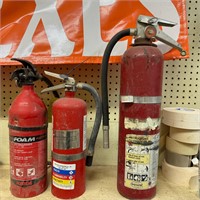Lot of 3 Fire Extinguishers (WS)