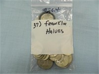 (37) Franklin Halves