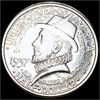 1937 Roanoke Half Dollar UNCIRCULATED