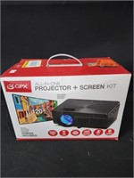 GPX All-In-One Projector + Screen kit