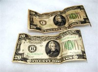 Two early $20 bills - 1934 & 1934A