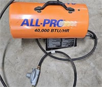 All-Pro 40,000 BTU Propane Heater - works