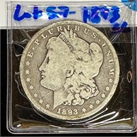1893 - CC  Morgan Silver $ CARSON CITY Coin
