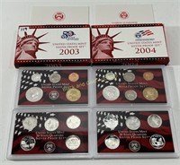 2003 & 2004 Silver Proof Sets