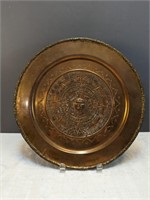 Copper Mayan Plate