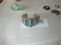 Turquois and Sterling Silver Cuff Bracelet