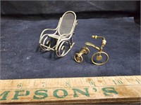 Brass and metal doll pieces