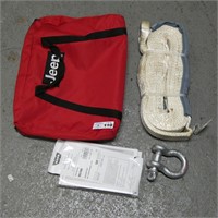 Jeep Brand Vehicle Tow Straps in Bag