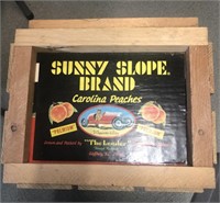 Sunnyslope brand peach crate