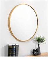 Gold Round Mirror 23.6in