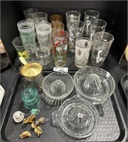 Vintage Drinking Glassware, EAP Glass Juicers.