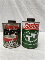 Castrol GPS & Super TT oil tins