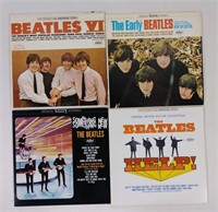4pc Vtg The Beatles Record Albums-Clean