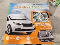 New Solar Shade 3Pc Set for Car Truck SUV 30x57