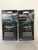 New Lot of 2 Braun Foil & Cutter