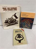 Cast iron. Tool. Collector books.