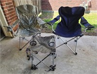 2 Folding Chairs And Folding Table