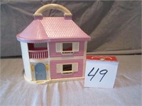 Small plastic dollhouse