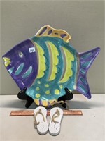 LARGE FORESIDE FISH PLATTER WITH DECO SANDLES