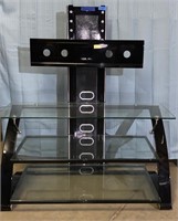 Heavy Metal And Glass Tv/entertainment Stand