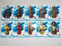 Star Wars Last Jedi Resistance Leaders 10 card set