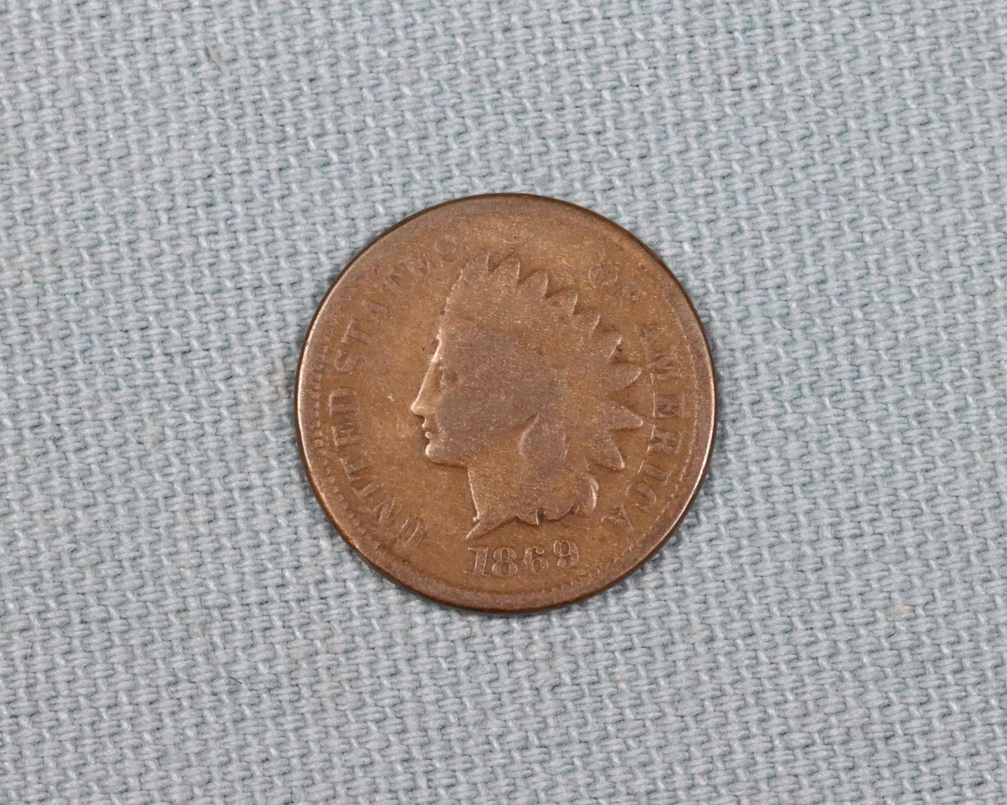 1869 Indian Head Cent