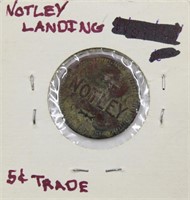 Notley Landing 5 Cent Trade Token