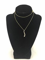 Gold Plated Italy .925 Chain and Pendant