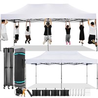 COBIZI 10x20 Pop Up Canopy Without Sidewall,Heavy