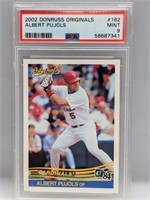 2002 Donruss Originals Albert Pujols 162 PSA 9