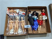 Assorted Vintage Dolls & Craft Dolls