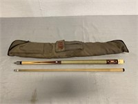 Players 58" Pool Cue & Bag