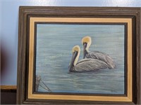 McGEE, Pelicans, Acrylic on Canvas