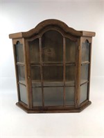 Wall Hanging Vintage Curio Cabinet 25" x 5.5" x26"