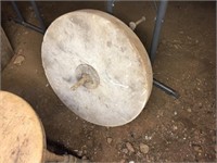 ANTIQUE GRINDING STONE WHEEL