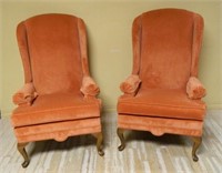 Ethan Allen Wingback Armchairs.
