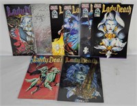 8 Lady Death Comics #1-6 & More