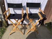 Pair of director's chairs