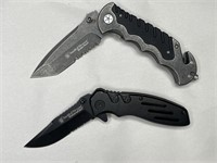 Two Smith & Wesson EDC folding pocket knives