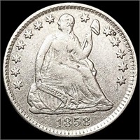 1858 Seated Liberty Half Dime NEARLY UNCIRCULATED