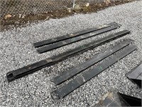 QTY 1 Pair -  New 7ft Pallet Fork Extensions