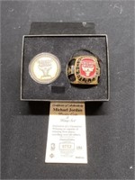 Michael Jordan Ring and Coin Set