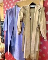 Two Vintage Suede Jackets - Check pics, sold as is