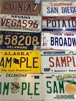 SAMPLE and Novelty License Plates