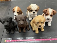 lot of 6 Labrador dog Figurines wonderful! Dogs