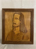 Wood Plaque Style Of Jesus 19.5"x21”