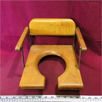 Vintage Wooden Toddler Potty Seat