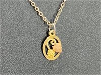 10k Black Hills Gold necklace 18" chain