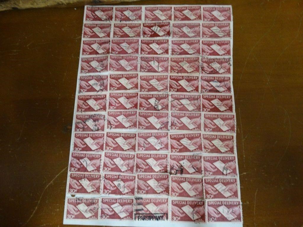 1957 E21 U.S. 30 Cents Special Delivery Stamps