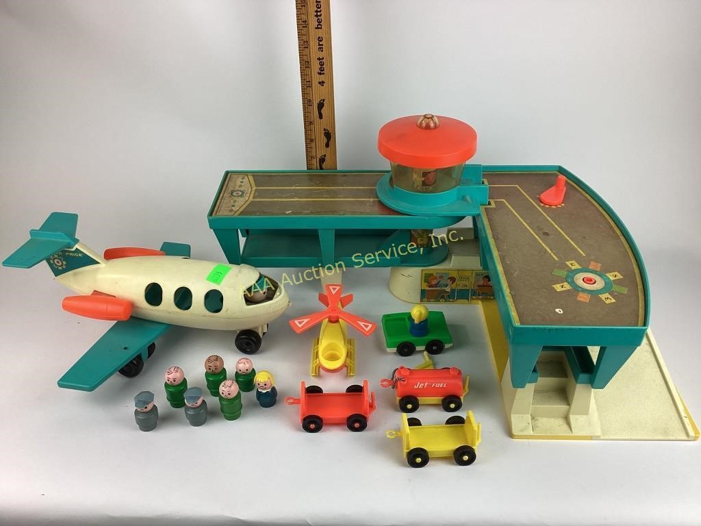 Fisher-Price family airport with airplane